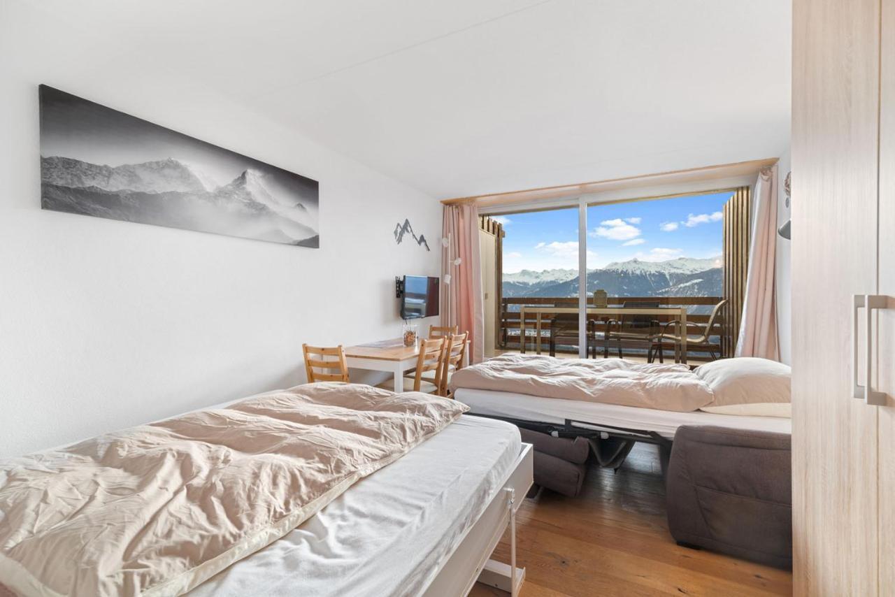 Chaleureux A Anzere, Accessible A Ski, Proche De Apartamento *